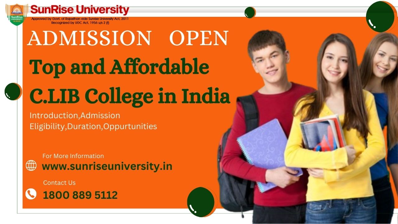Top and Affordable C.LIB College in India